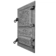 Чавунні дверцята для печі Павутинка ВД-ЯП 270х490 мм спарені - зображення 2