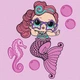 Картина за номерами для дітей "L.O.L. Surprise! Mermaids Waves" 40х40 см Идейка (KHO6266) - изображение 1