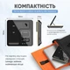 Бездротова зарядна док станція 5в1 докстанція з годинником для iPhone зарядка на айфон епл вотч AirPods iWatch настільний тримач для телефону з LED підсвіткой Black LEXEGO A93-B - зображення 4