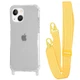 Чехол с ремешком WAVE Clear Case with Strap для Apple iPhone 13 yellow - изображение 1