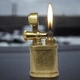 Запальничка бензинова Lighter HY703 Vintage Mini Gold у подарунковій упаковці - зображення 1
