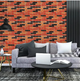 3D панель самоклеящаяся StickerWall под кирпич екатеринославский 770х700х3 мм оранжевая - изображение 9