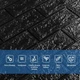 3D панель самоклеящаяся StickerWall под кирпич 770х700х3 мм чёрные - изображение 2