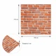 3D панель самоклеящаяся StickerWall под кирпич екатеринославский 770х700х3 мм красный - изображение 3