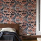 3D панель самоклеящаяся StickerWall под кирпич екатеринославский 770х700х3 мм сине-красный - изображение 8