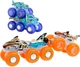 Подарочный набор Hot Wheels Monster Trucks Мега Рекс и Тигровая акула (HYJ29) - изображение 2