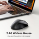 Беспроводная мыша UGREEN 1600 DPI 2.4G M511 Black - изображение 2