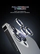 Защитное стекло для камеры ArmorStandart Supreme Black Icon для смартфона Apple iPhone 15 Pro/15 Pro Max Silver Titanium (ARM76593) - изображение 2