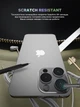 Защитное стекло для камеры ArmorStandart Supreme Black Icon для смартфона Apple iPhone 15 Pro/15 Pro Max Silver Titanium (ARM76593) - изображение 5