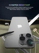 Захисне скло для камери ArmorStandart Supreme Black Icon для смартфона Apple iPhone 16 Pro/16 Pro Max Silver (ARM79421) - зображення 5