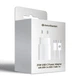 Зарядное устройство для смартфона и планшета, AR-TA800W 25W White с портом USB-C и кабелем USB-C to USB-C в комплекте, поддержка Fast Charge, быстрая зарядка для смартфонов и планшетов, ArmorStandart (ARM63804) - изображение 6
