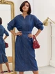 Платье Dressa 72913 размер 46-48 цвет синий - изображение 2