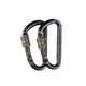 Набір 2 карабіни тактичні Mil-Tec Aluminium Lock Carabiner 6см Woodland (15922060) - изображение 1