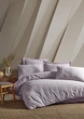 Постільна білизна Saheser Stonewashed Ranforce 200 х 220 см Jasmin Lilac - зображення 1