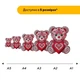 Дерев'яний фігурний пазл Плюшевий Ведмедик, А4, Картонна коробка 100 елементів - изображение 2