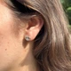 Серебряные серьги Сияющее сердце и камень Пандора Pandora 292500C01 - изображение 2