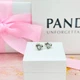 Серебряные серьги Сияющее сердце и камень Пандора Pandora 292500C01 - изображение 4
