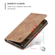 Чехол-книжка CaseMe из нубука для Xiaomi Redmi Note 12 Pro 5G Светло-коричневый - изображение 5