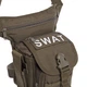 Сумка тактична на стегно безкаркасна Oxford 900D нейлон 28х27х10 см 7 л SILVER KNIGHT SWAT колір оливковий TY-229 - зображення 5