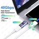 Магнитный адаптер USB4.0 Type-C to Type-C 24 PIN для MacBook apple PD 140W 20/40 Gbps 8K@60 Гц - изображение 6