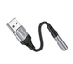 Переходник адаптер USB на AUX 3.5mm HOCO LS36 черный - изображение 3