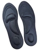 Спонжевые обрезные стельки с массажными зонами Insoles 35-39р (22-25см) черные - изображение 1