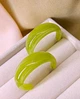 Женские сережки кольца jewelry Салатовые - изображение 4