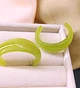 Женские сережки кольца jewelry Салатовые - изображение 6