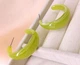 Женские сережки кольца jewelry Салатовые - изображение 7