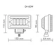 Фара светодиодная LED 60W LEADER ближний свет с ДХО дополнительного света 04-60 (1шт) - изображение 9