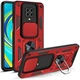 Протиударний броньований чохол із захистом камери для Xiaomi Redmi Note 9 PRO та Note 9s Armor Case Keysion red - изображение 3