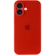 Чохол Silicone Premium case з захистом камери для iPhone 16 Full Camera Protective red 2253 - зображення 2