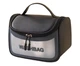 Водонепроницаемая черная косметичка Washbag, органайзер для косметики 22*16*12,5 см - изображение 1