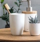 Склянка для зубних щіток Kela Natura 18588 10.5х8 см білий 5055778 - зображення 4