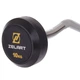 Штанга 10кг с фиксированным весом изогнутая обрезиненная Zelart Rubber Coated Barbell 2687-10 длина 95см - изображение 4