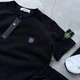 Літній чоловічий спортивний костюм (футболка + шорти + шкарпетки) Stone Island Чорний XL (KK-321) - изображение 3
