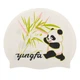 Шапочка для плавания силиконовая для взрослых YINGFA C0091 (силикон, белый-зеленый) - изображение 1