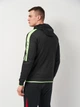 Спортивная кофта мужская Joma Olimpiada 103707.117 M Черная с салатовым (8445954520402) - изображение 2