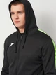Спортивная кофта мужская Joma Olimpiada 103707.117 M Черная с салатовым (8445954520402) - изображение 4