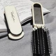 Гребінець для волосся складаний масажний з висувним дзеркалом Mini Hair Brush Top 593 Сріблястий - зображення 2