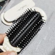 Гребінець для волосся складаний масажний з висувним дзеркалом Mini Hair Brush Top 593 Сріблястий - зображення 8