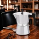Кавоварка гейзерна Espresso Moka Maestro MR-1666-6 Silver 300мл на 6 чашок алюмінієва - зображення 2