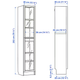 Витрина BILLY/OXBERG 40x30x202 IKEA 095.818.29 орех - изображение 4