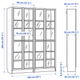 Книжный шкаф со стеклянными дверями BILLY/OXBERG 160x30x202 см IKEA 594.835.29 черный - изображение 6