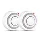 Комплект из 2х wifi датчиков дыма (пожарных датчиков) с сиреной Nectronix YG400A, приложение Tuya smart (101144) - изображение 1