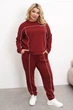 Костюм спортивный большого размера из двухнити 52-54 Бордовый - изображение 1