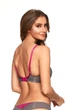 Бюстгальтер push-up Kinga 70D Серый-Фуксия (110580) - изображение 2