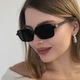 Солнцезащитные очки No Brand прямоугольные Oculos черные - изображение 1