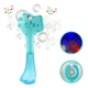 Генератор мыльных пузырей со светомузыкой Динозаврик игрушка Bubble stick dinosaur с батарейками в комплекте 35 см Голубой - изображение 2