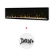 Электрокамин с обогревом Dimplex Ignite XL 60 (XLF60) линейный, с кристаллами, цветами, размер 1556x419x147+ Подарок! Комплект дров керамических - изображение 6